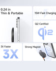 Qi2 MagSafe wireless charger head used on the Tactic Engineering VW T7 phone mount
