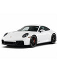 White Porsche 911 GTS coupe (992, 2020-2026) - Tactic Engineering makes a vehicle-specific MagSafe phone mount for the 992 centre-console storage bucket