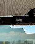 Close up of Rosen Sunvisor Systems mechanism mounted on INEOS Grenadier headliner with multi axis articulation