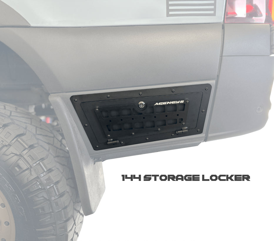 Sprinter Rocker Storage Locker AGENCY 6: SPRINTER REAR STORAGE LOCKER | Tactic Engineering
