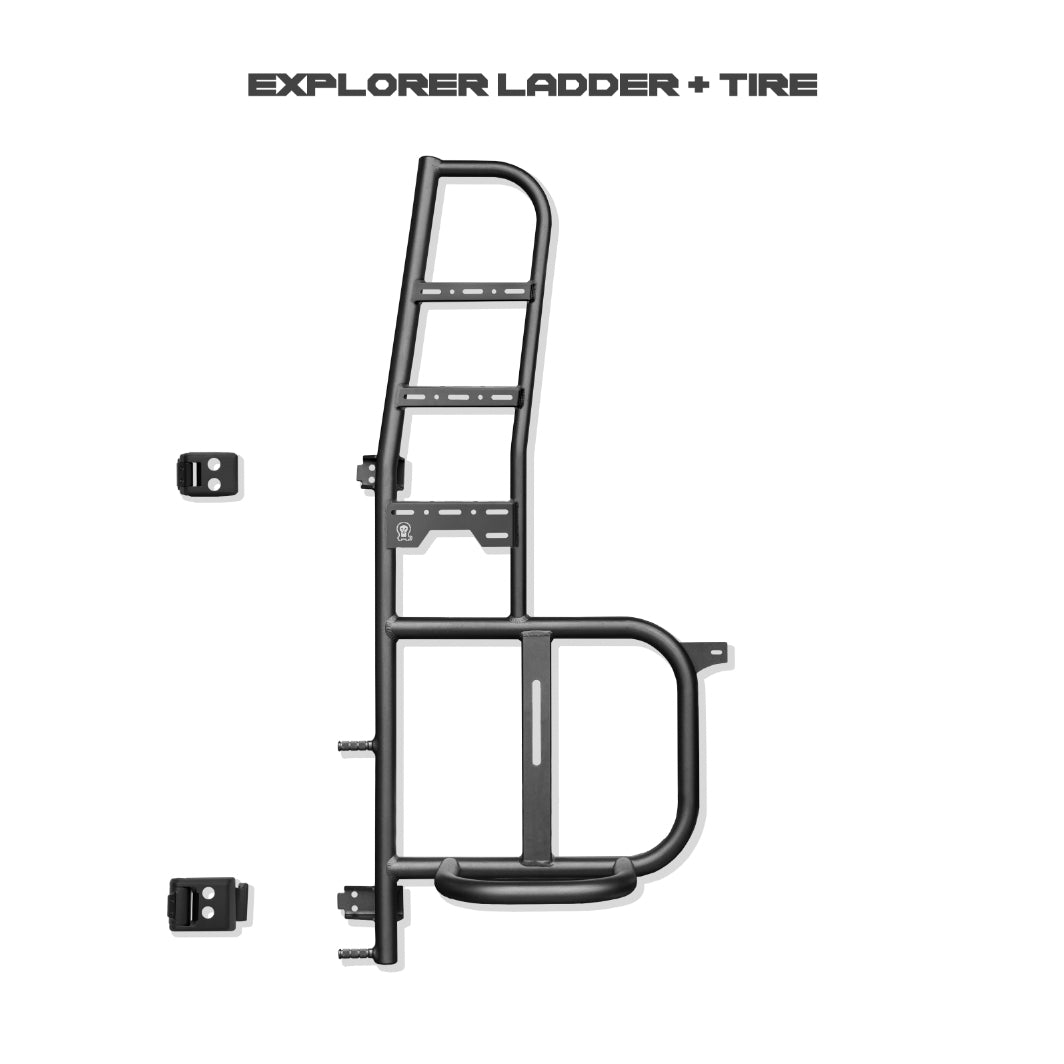 OWL Bundle 3: Explorer Tire Carrier Ladder + B2 + Monster Box + 2X Bike Trays + Expedition handle