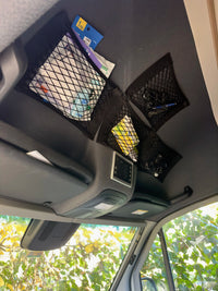 Net with velcro strap: ideal for ceiling in Mercedes Sprinter.
