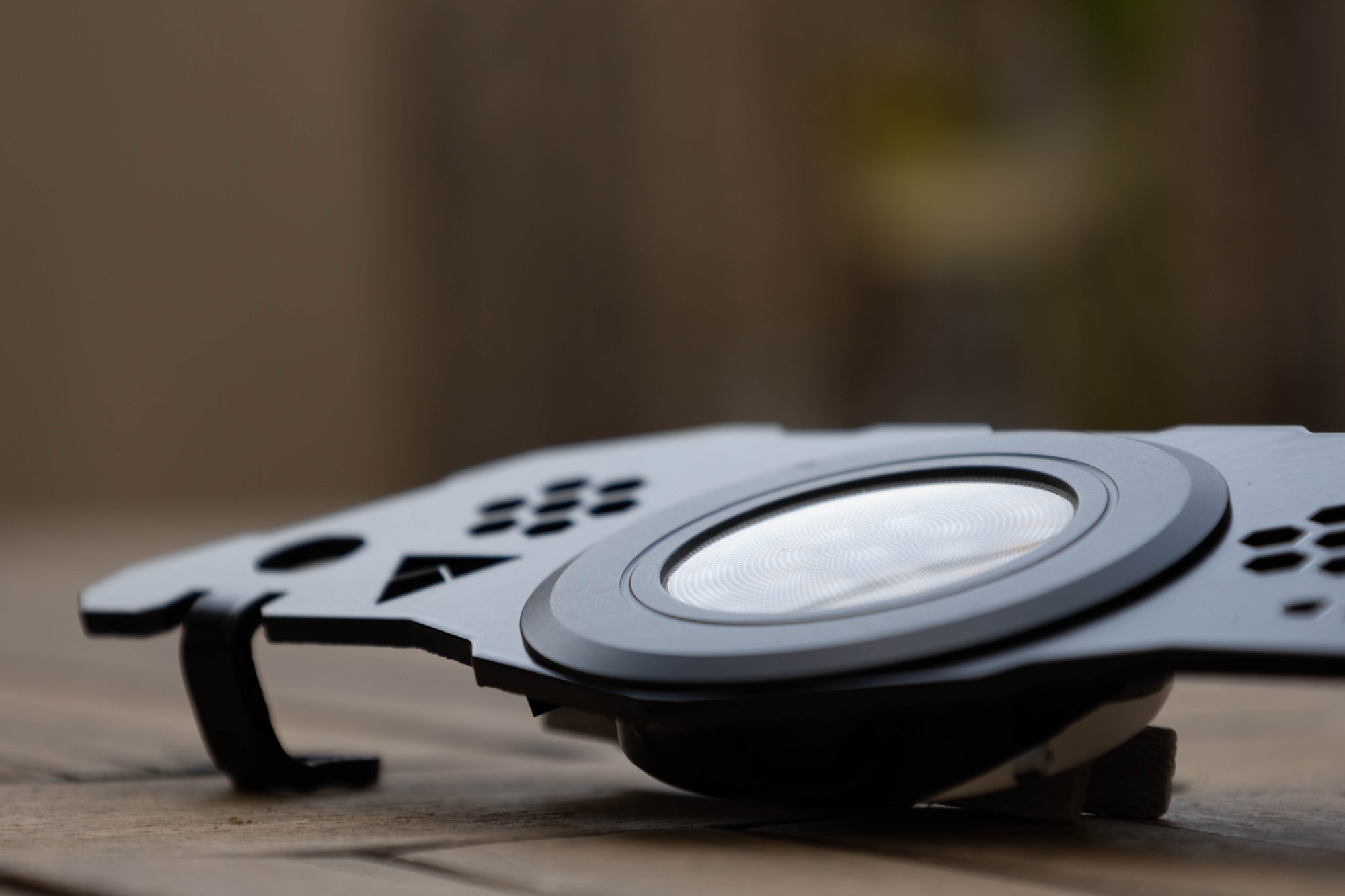 Close view of the LightKarrier with the light mounted.