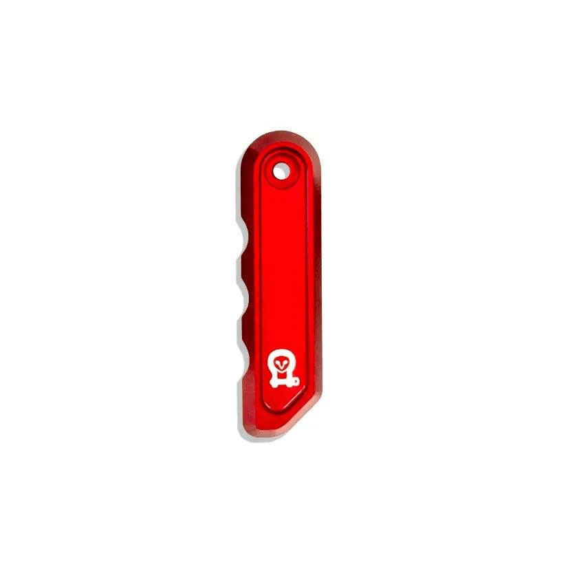 OWL billet aluminium rear door handle for INEOS Grenadier, red anodised
