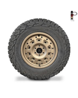 OWL Talon bronze wheel with off-road tyre on Sprinter