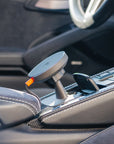 Tactic Engineering Smoker's Package phone mount for Porsche 718 Cayman Boxster 982, MagSafe Qi2 wireless charging puck on the sintered nylon base in the ashtray recess