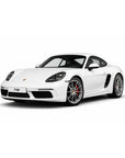 White Porsche 718 Cayman coupe - Tactic Engineering makes a vehicle-specific MagSafe phone mount for the 718 982 centre console