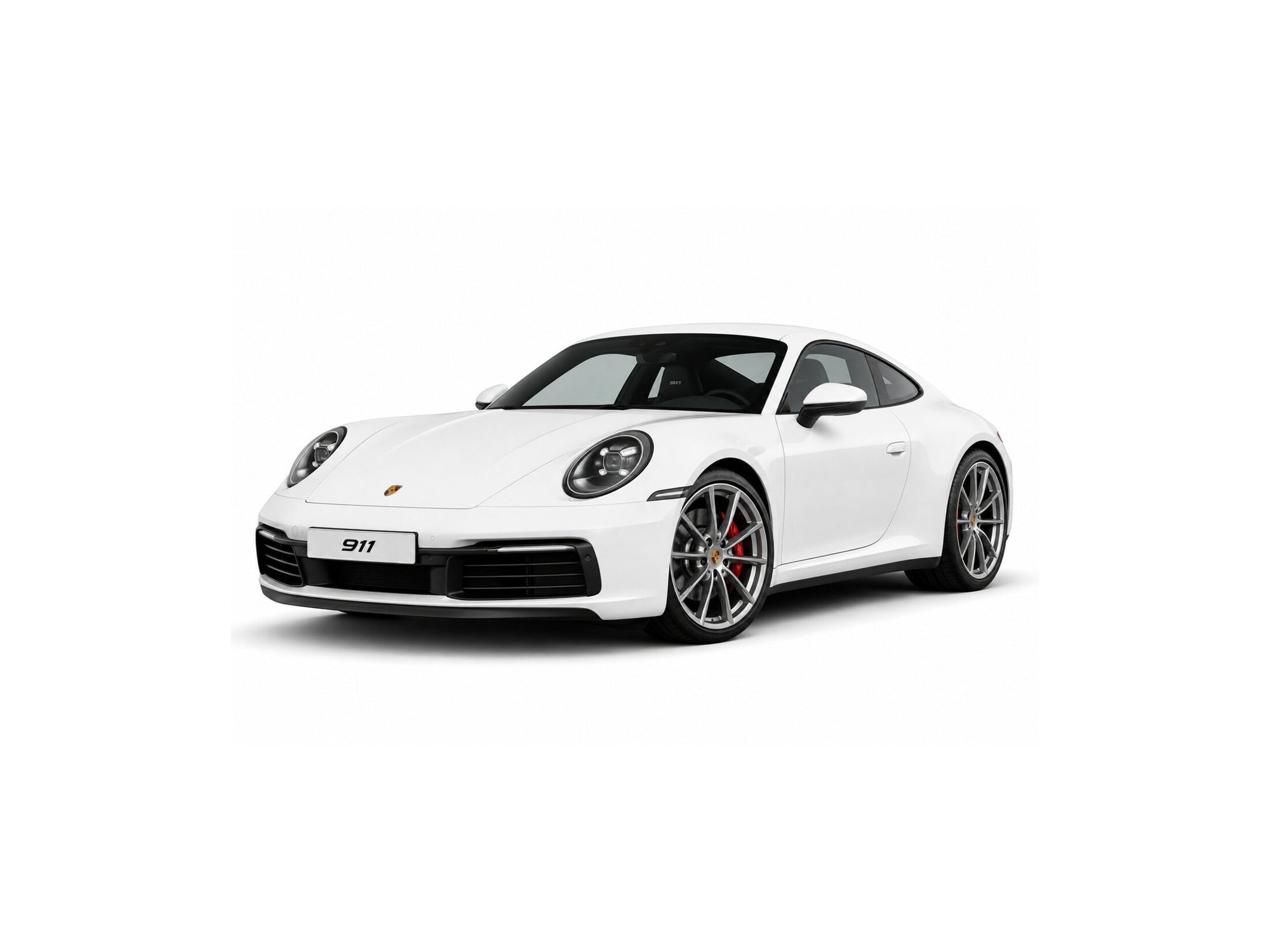 White Porsche 911 coupe - Tactic Engineering makes a vehicle-specific MagSafe phone mount for the 911 991 generation centre console
