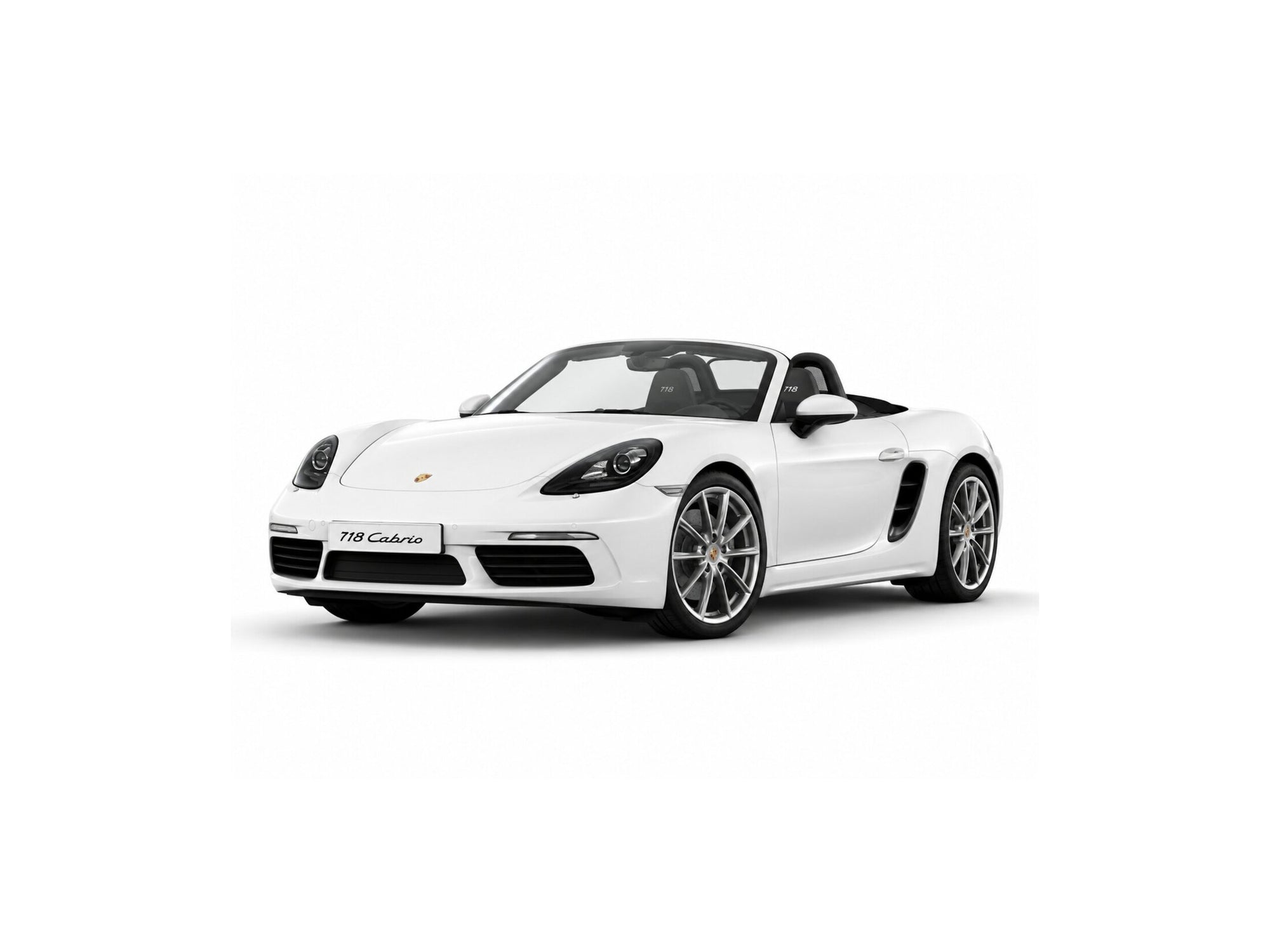 White Porsche Boxster roadster - Tactic Engineering makes a vehicle-specific MagSafe phone mount for the Boxster and Cayman 981 centre console
